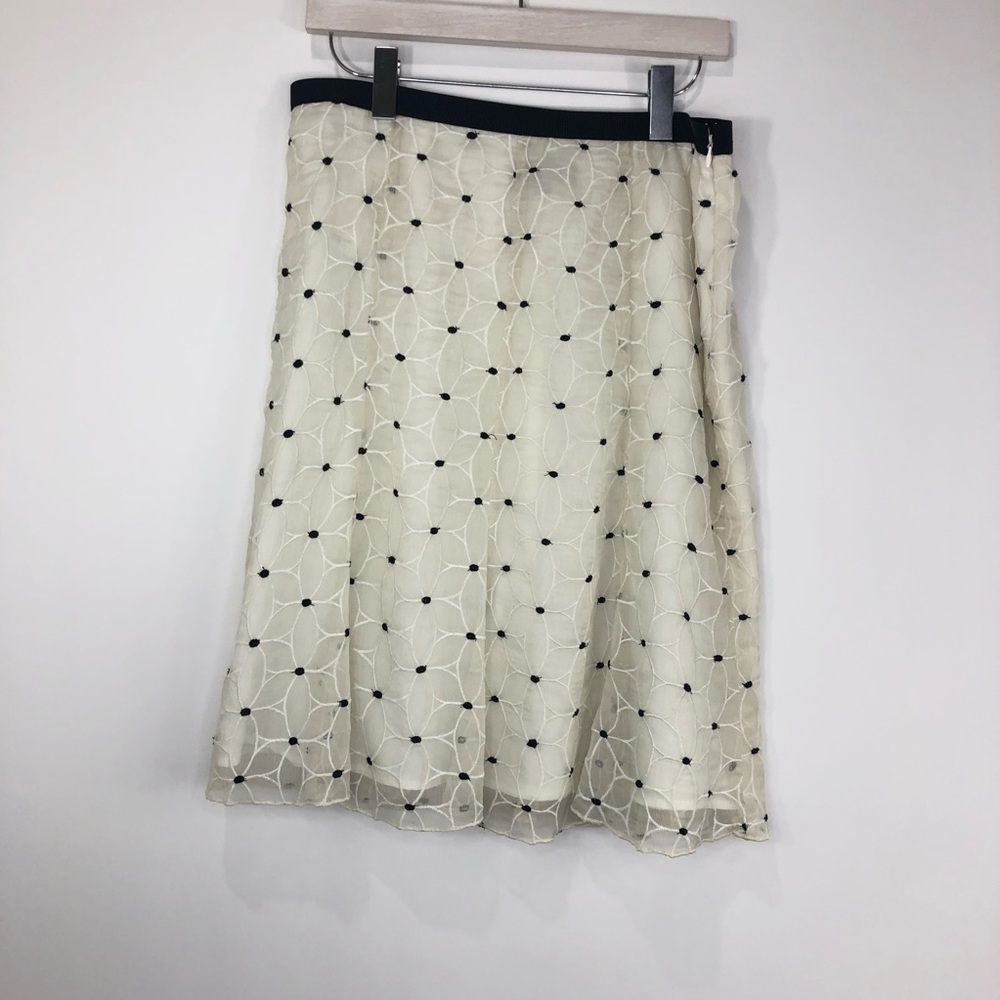 Ann Taylor NWT  Floral Dot Chiffon Skirt
